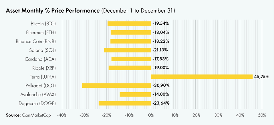 Monthly Crypto Performance Overview December 