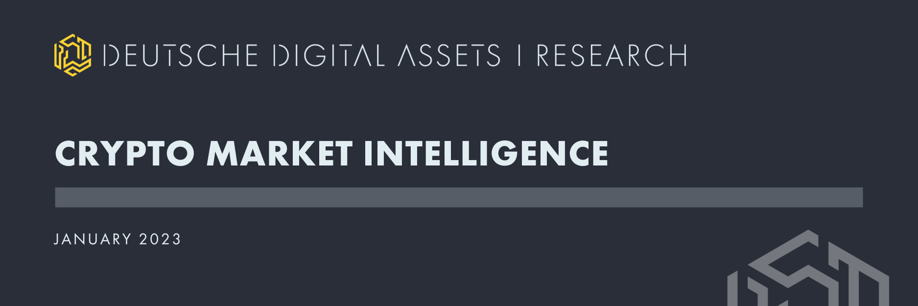 Crypto Market Intelligence - January 2023