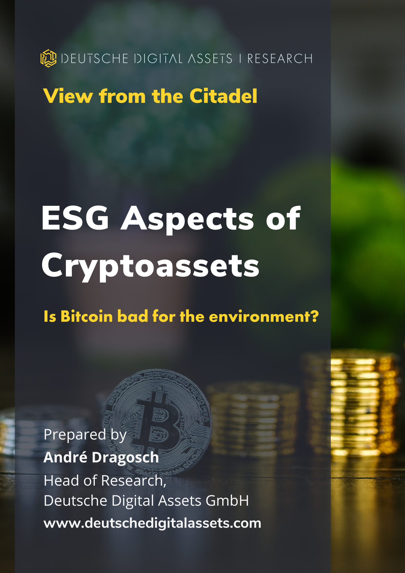 ESG Aspects of Cryptoassets, Bitcoin and ESG, Is Bitcoin bad for the environment?