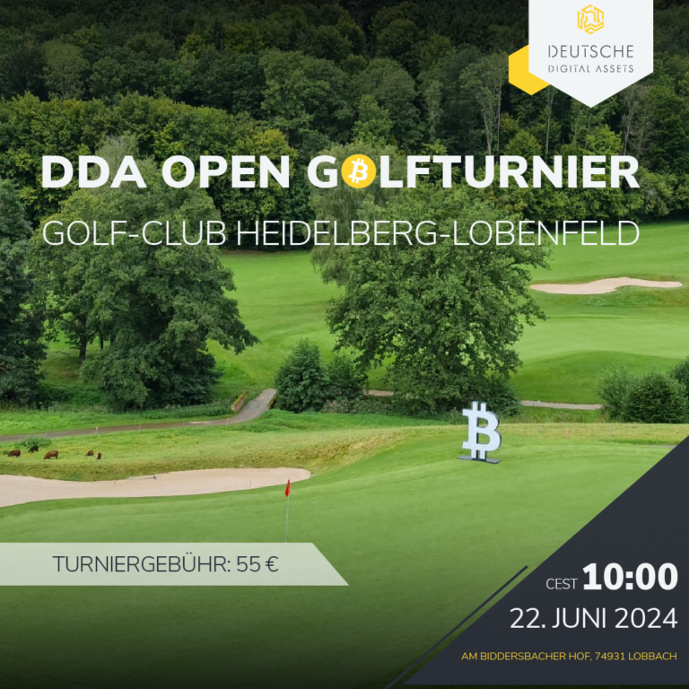 DDA Open Golfturnier 2024, Deutsche Digital Assets, Bitcoin Golf tournament