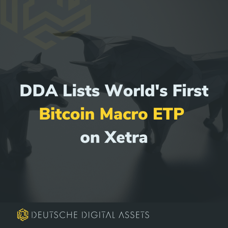 Deutsche Digital Assets (DDA) Lists World's First Bitcoin Macro ETP on Xetra