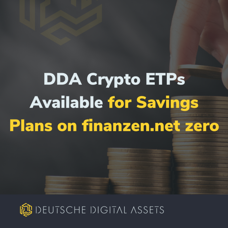 DDA Crypto ETPs Now Available for Savings Plans on finanzen.net zero