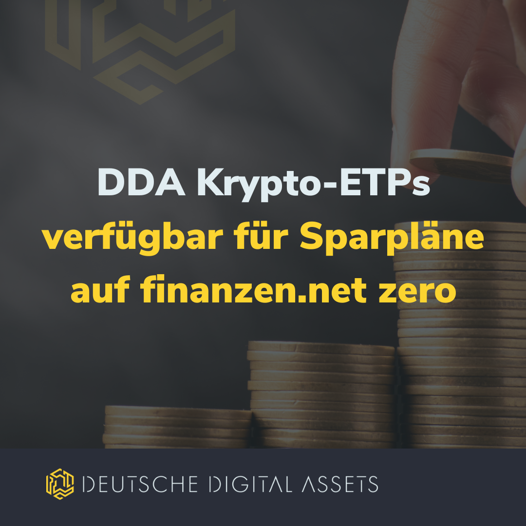 DDA Krypto-ETPs jetzt verfügbar für Sparpläne auf finanzen.net zero