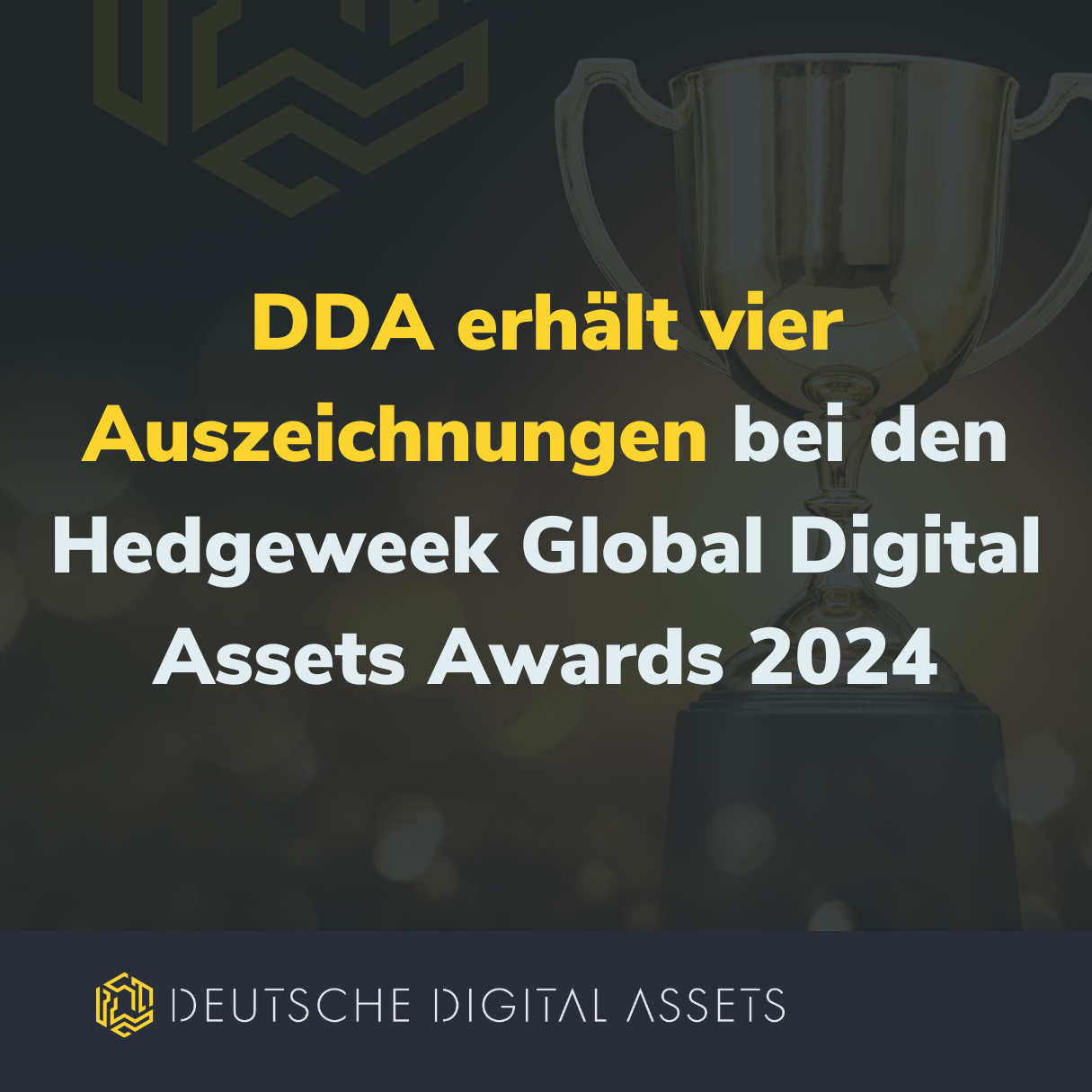 Deutsche Digital Assets erhält vier Auszeichnungen bei den Hedgeweek Global Digital Assets Awards 2024