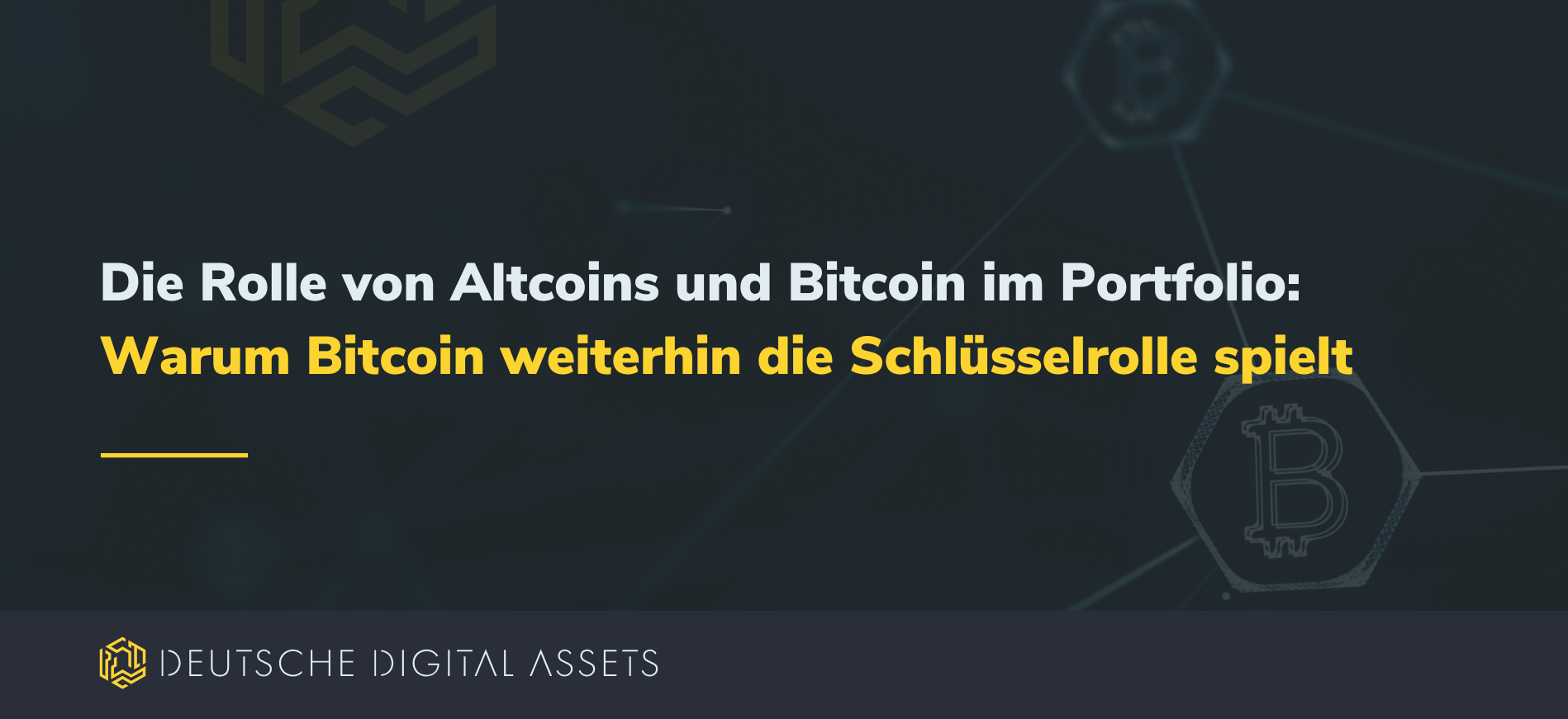 Die Rolle von Altcoins und Bitcoin im Portfolio: Warum Bitcoin weiterhin die Schlüsselrolle spielt